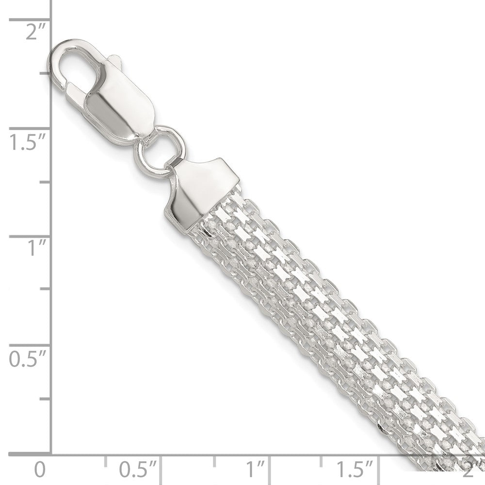 Sterlingsilber Poliert 8.5mm Bismark 7 Zoll Armband