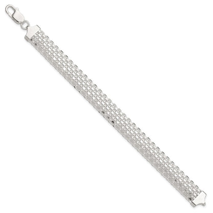 Sterlingsilber Poliert 11.5mm Bismark 7 Zoll Armband