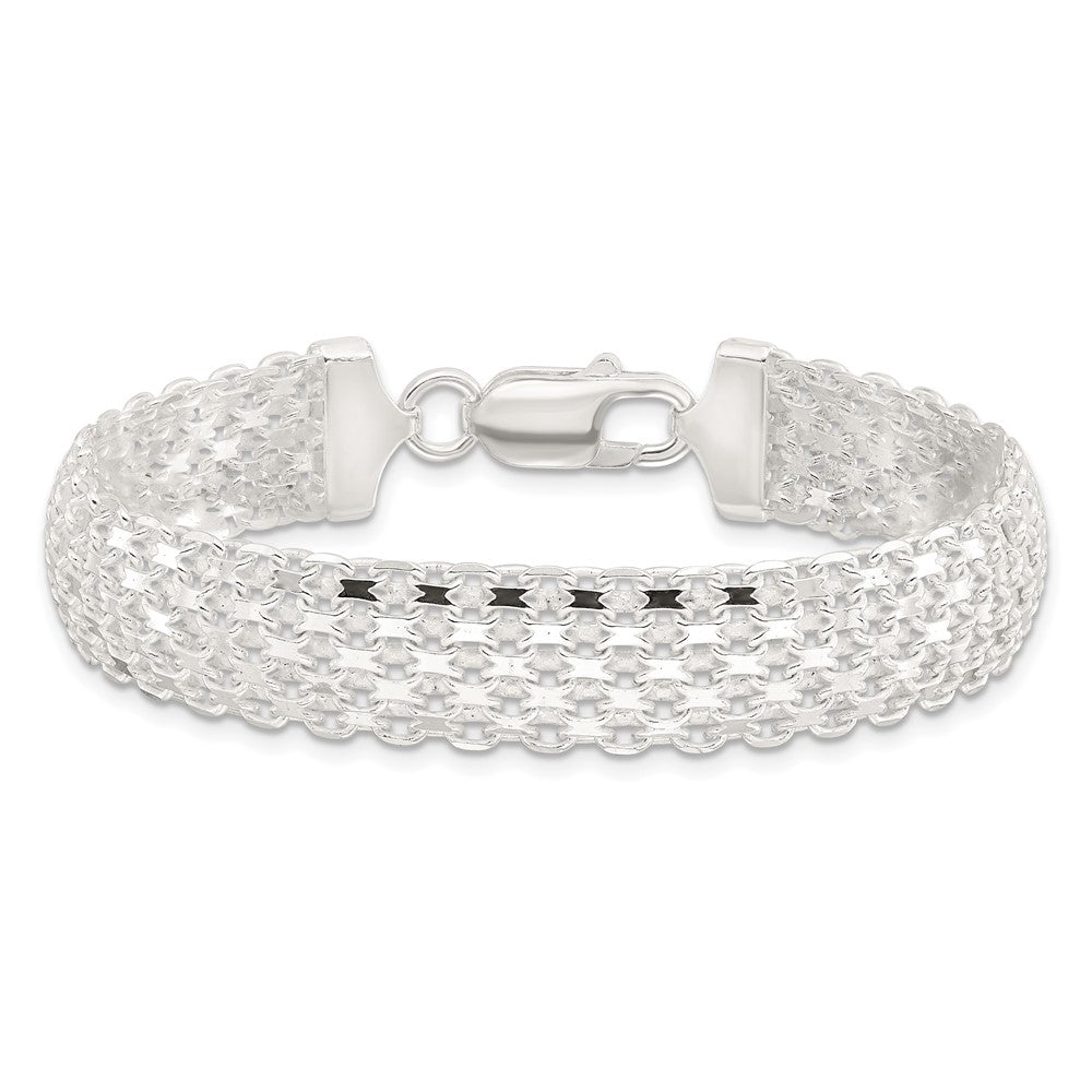 Sterlingsilber Poliert 11.5mm Bismark 7 Zoll Armband