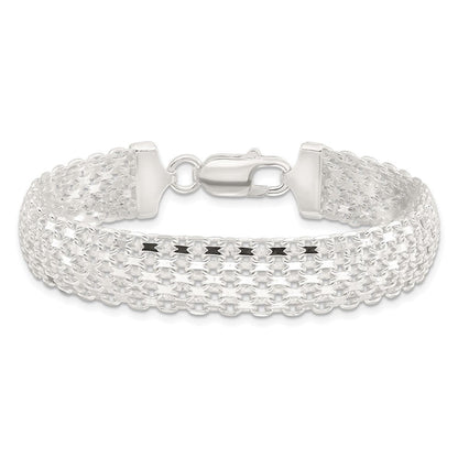 Sterlingsilber Poliert 11.5mm Bismark 7 Zoll Armband