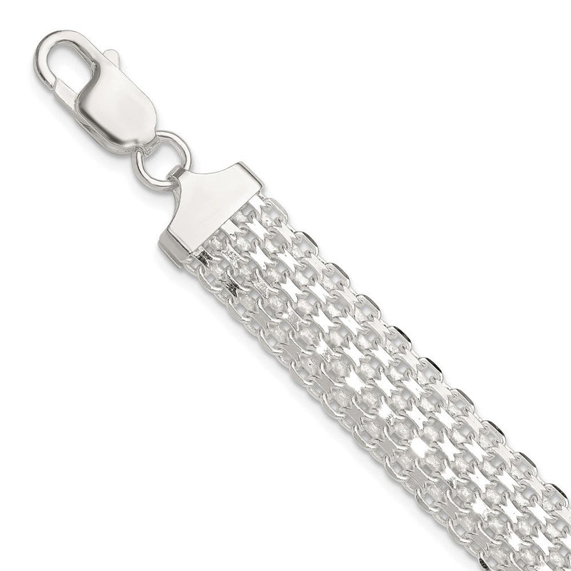Sterlingsilber Poliert 11.5mm Bismark 7 Zoll Armband