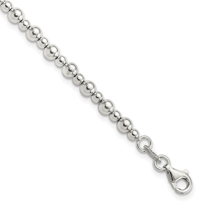 Sterlingsilber Rhodiniert Gekugelt 7.5 Zoll Armband