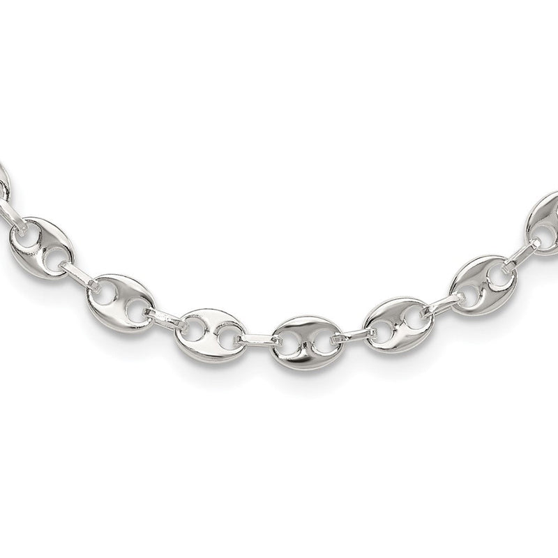 Sterlingsilber Rhodiniert 16 Zoll mit 2 Zoll Verlängerung. Fantasieglieder Halskette