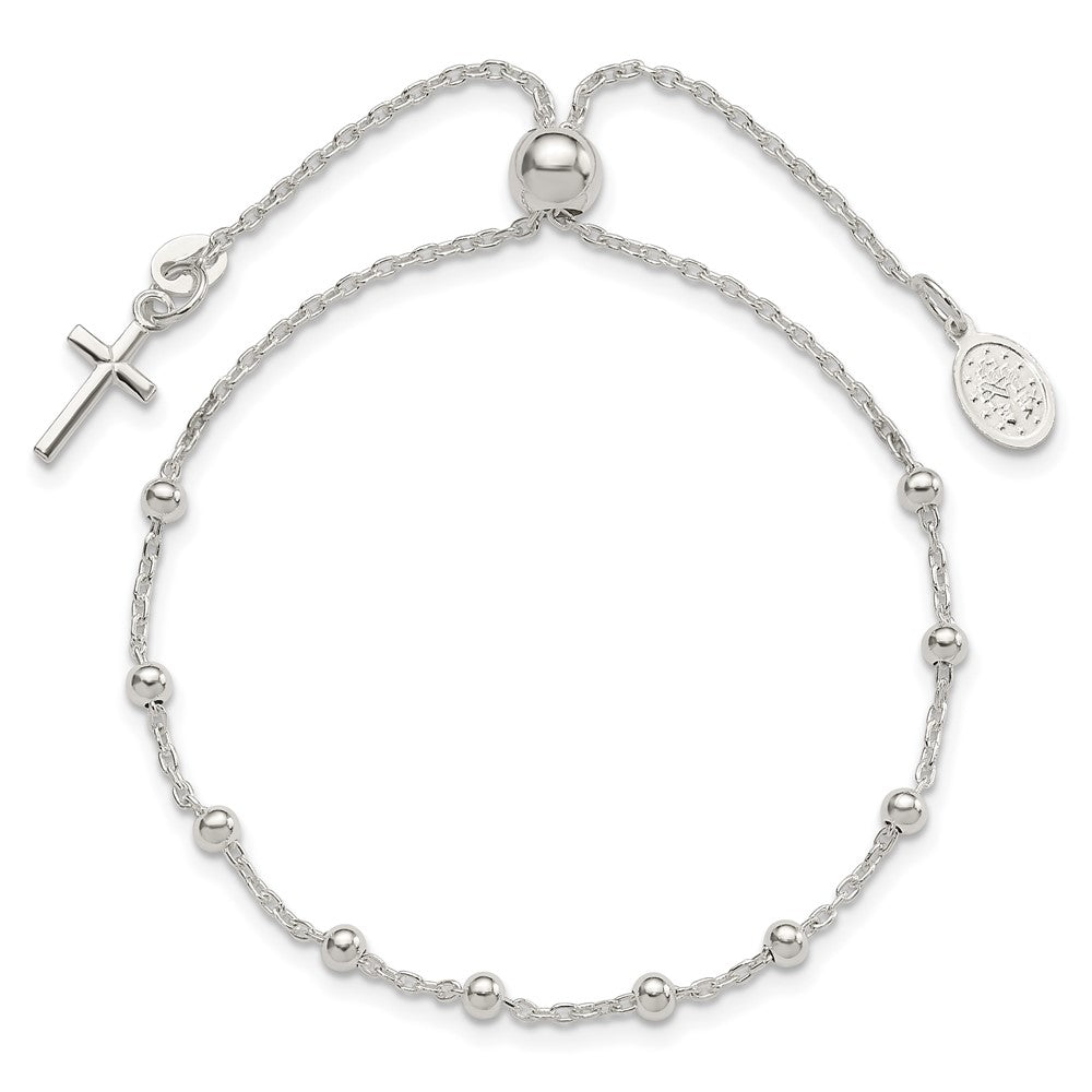 Sterlingsilber Verstellbar Rosenkranz Armband
