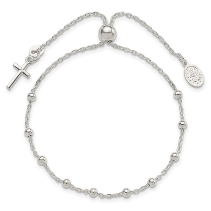 Sterlingsilber Verstellbar Rosenkranz Armband