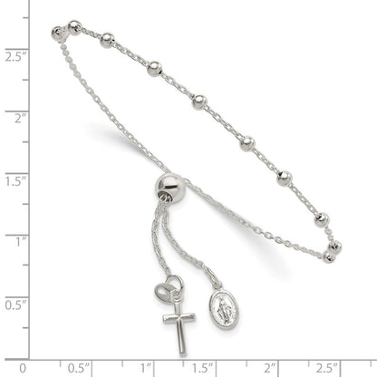 Sterlingsilber Verstellbar Rosenkranz Armband