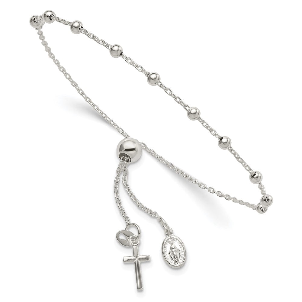 Sterlingsilber Verstellbar Rosenkranz Armband