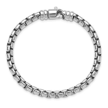 Sterlingsilber Rhodiniert 5.4mm Venetian Venezianer Gliederarmband