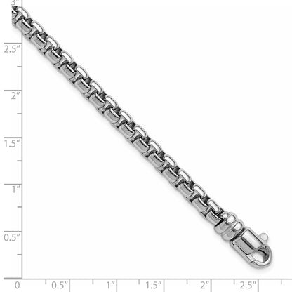 Sterlingsilber Rhodiniert 5.4mm Venetian Venezianer Gliederarmband