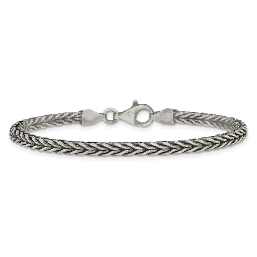 Sterlingsilber Antikisiert Weizen Glieder Herren Gliederarmband