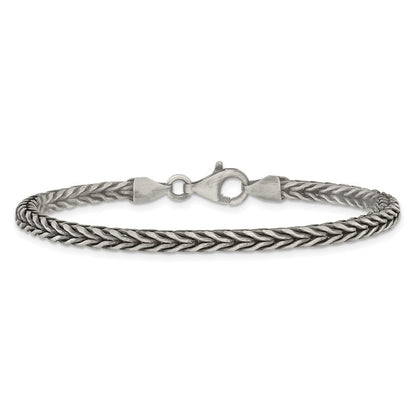 Sterlingsilber Antikisiert Weizen Glieder Herren Gliederarmband