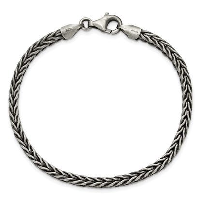 Sterlingsilber Antikisiert Weizen Glieder Herren Gliederarmband
