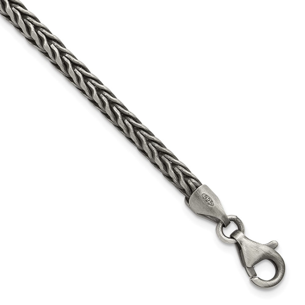 Sterlingsilber Antikisiert Weizen Glieder Herren Gliederarmband