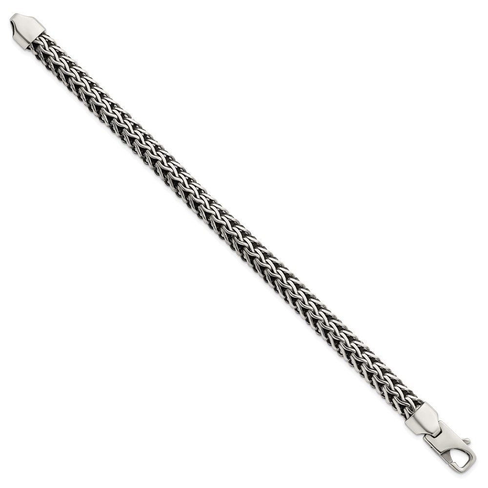Sterlingsilber Antikisiert Poliert 8.25mm Gliederarmband