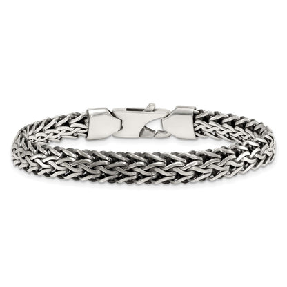 Sterlingsilber Antikisiert Poliert 8.25mm Gliederarmband
