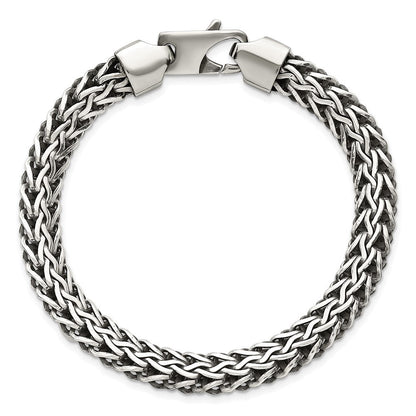 Sterlingsilber Antikisiert Poliert 8.25mm Gliederarmband