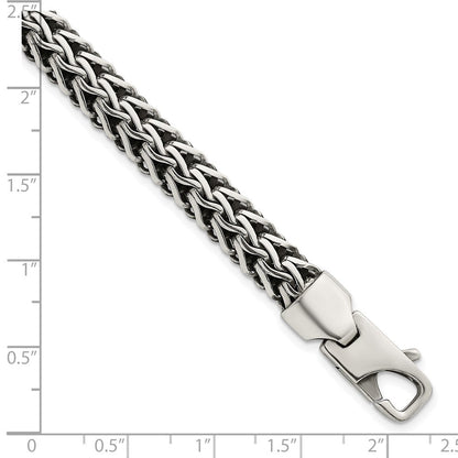 Sterlingsilber Antikisiert Poliert 8.25mm Gliederarmband