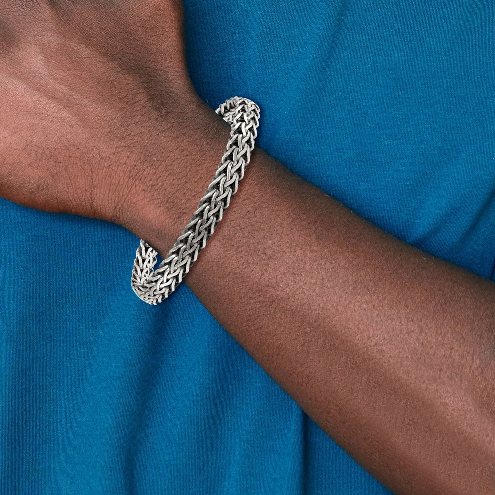 Sterlingsilber Antikisiert Poliert 8.25mm Gliederarmband