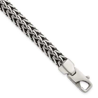 Sterlingsilber Antikisiert Poliert 8.25mm Gliederarmband