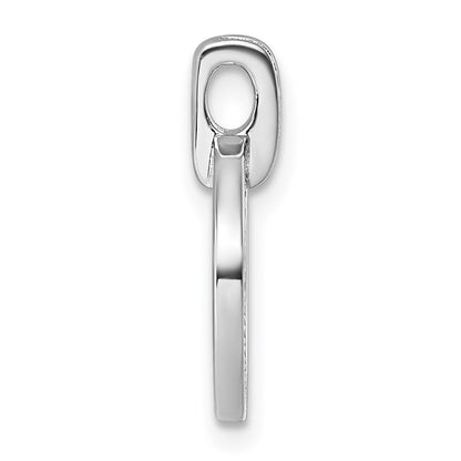 Sterlingsilber Rhodiniert Weiß & Grün Zirkonia Anhänger
