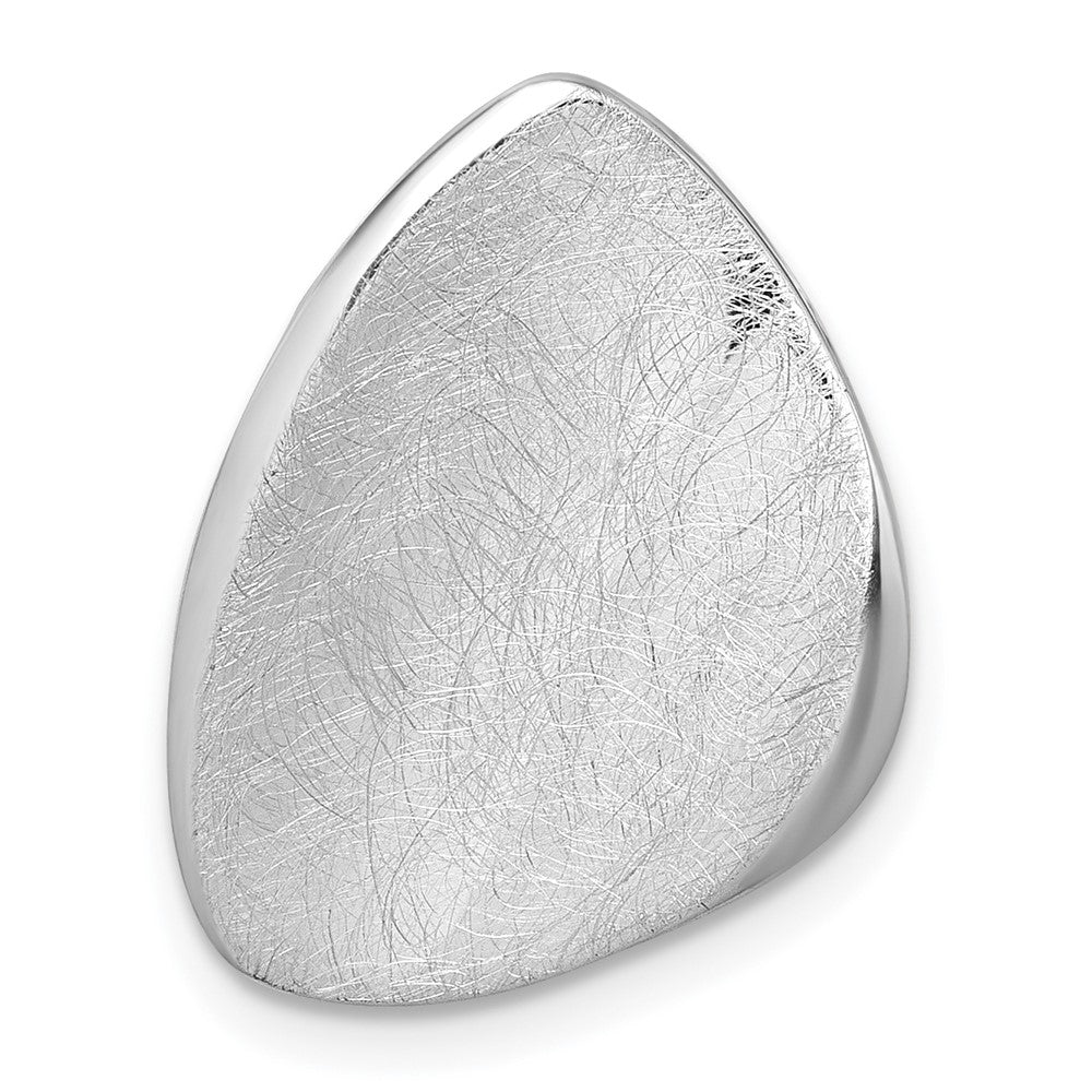Sterlingsilber Rhodiniert Scratch-finish Fantasie Kette Anhänger