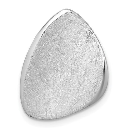 Sterlingsilber Rhodiniert Scratch-finish Fantasie Kette Anhänger
