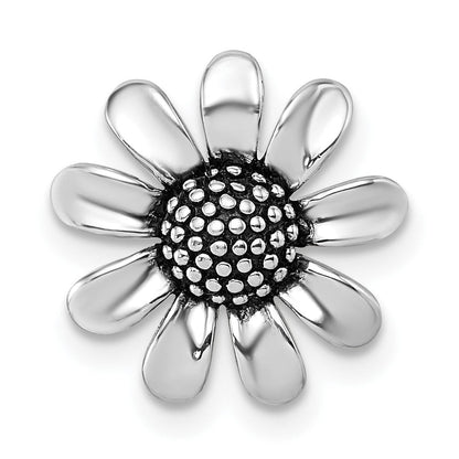 Sterlingsilber Rhodiniert Antikisiert Blume Kette Anhänger