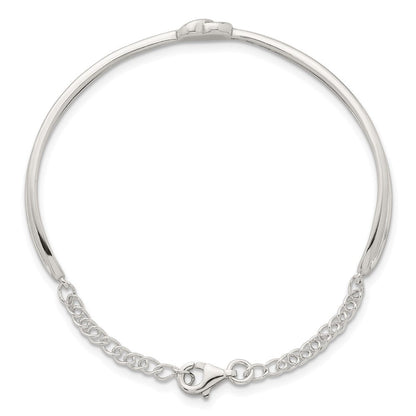 Sterlingsilber Poliert Herz Kinder Manschette Armreif Armband