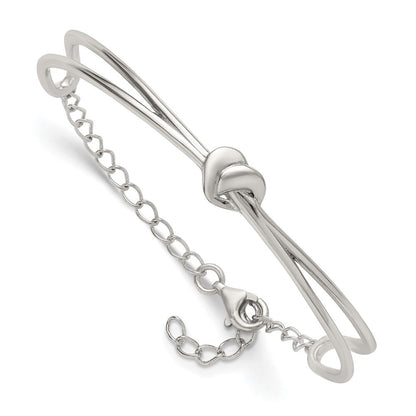 Sterlingsilber Poliert Herz Kinder Manschette Armreif Armband