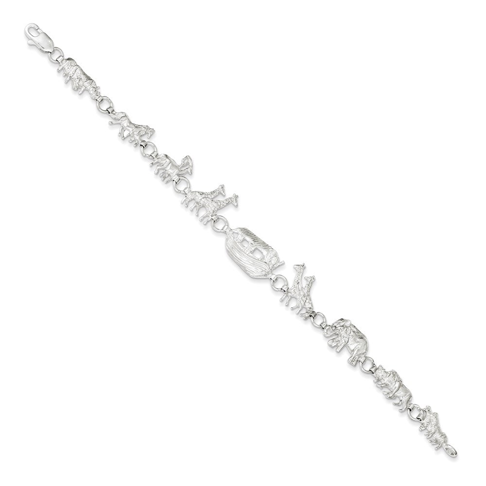 7 Zoll Sterlingsilber Noah Ark Armband