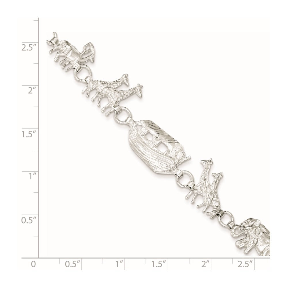 7 Zoll Sterlingsilber Noah Ark Armband