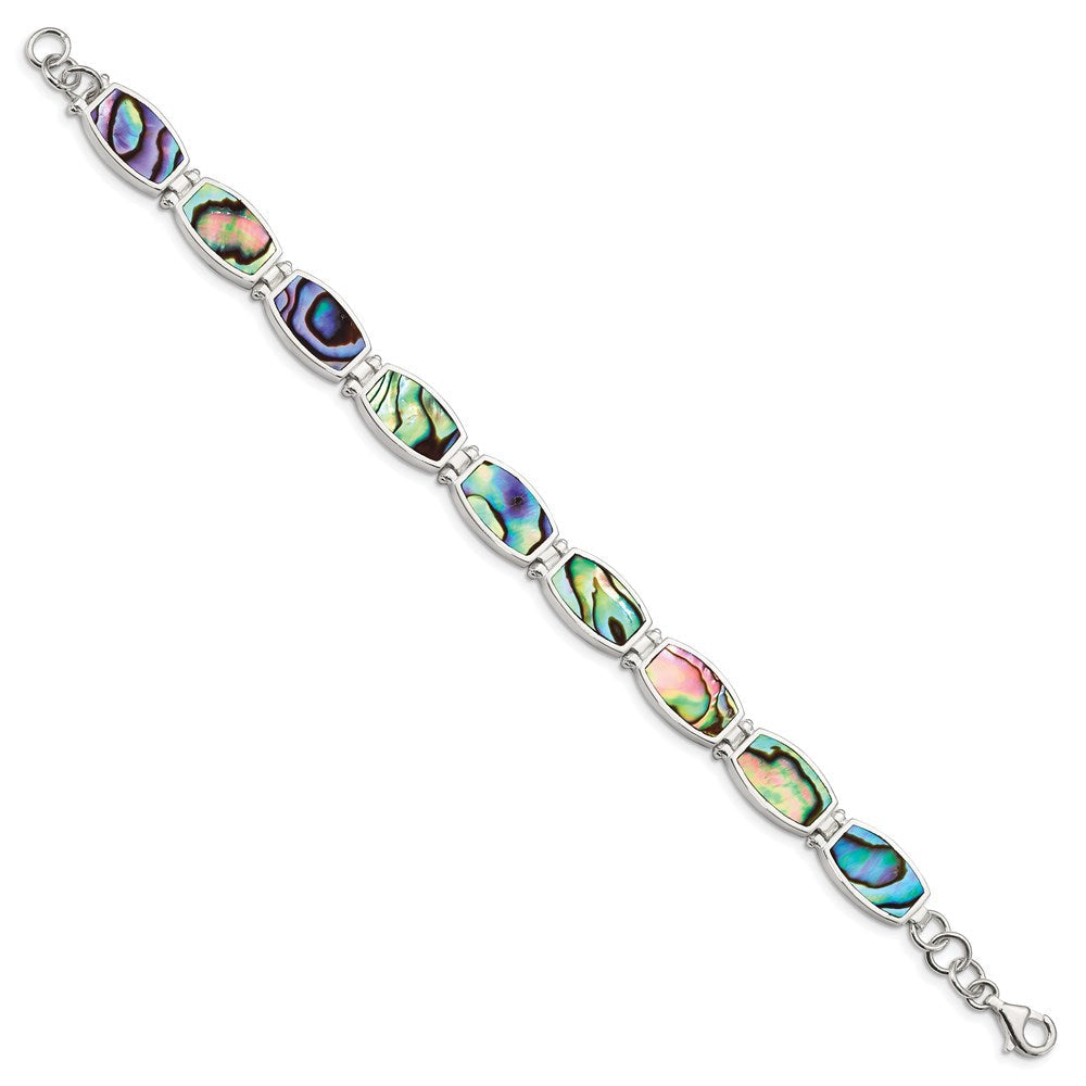 7.25 Zoll Sterlingsilber Abalone Armband