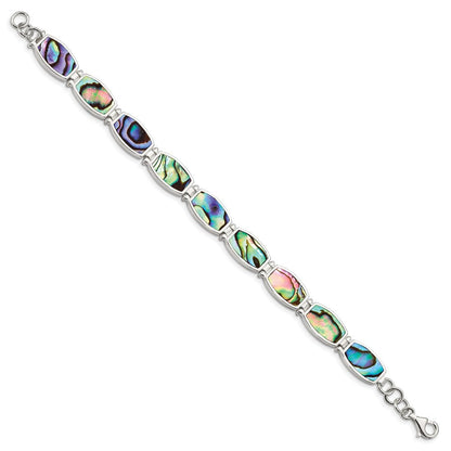 7.25 Zoll Sterlingsilber Abalone Armband