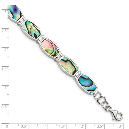 7.25 Zoll Sterlingsilber Abalone Armband