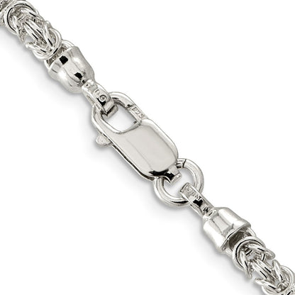Sterlingsilber 4mm Fantasie Byzantiner Halskette