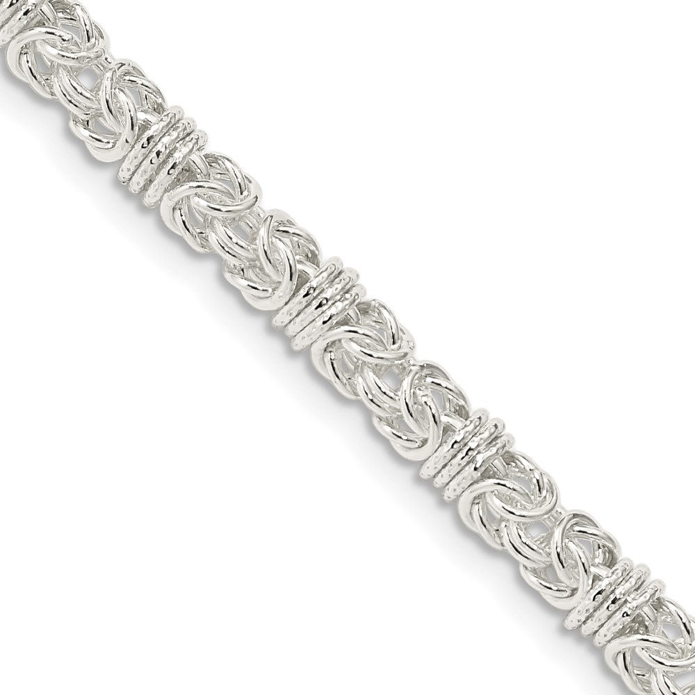 Sterlingsilber 4mm Fantasie Byzantiner Halskette