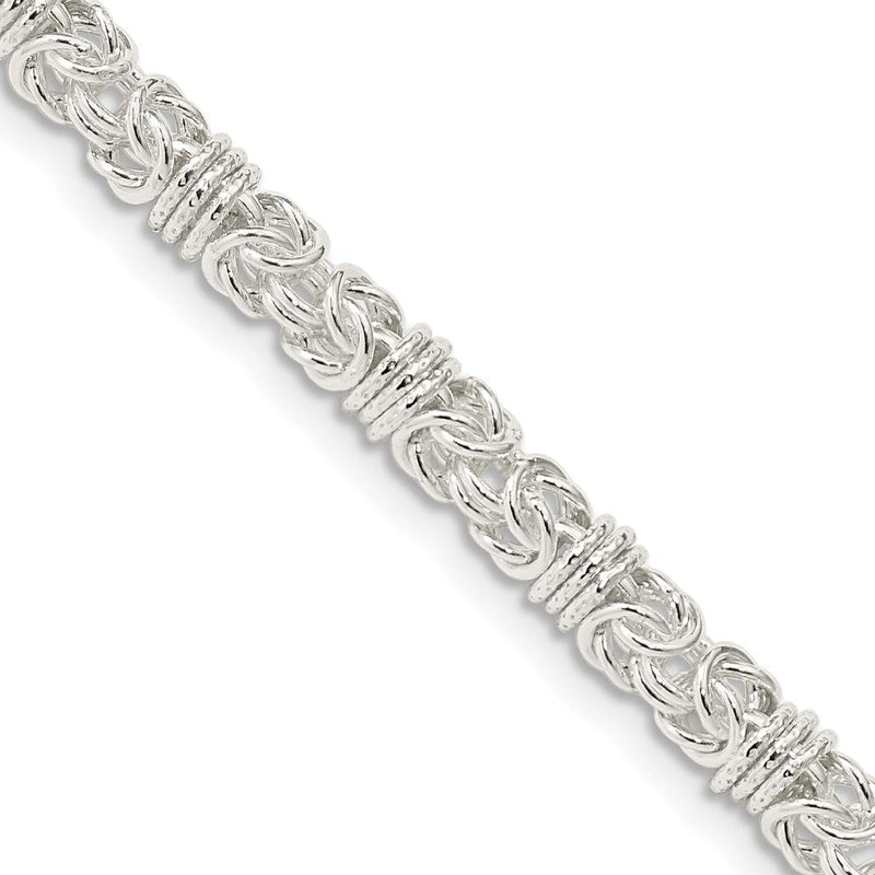 Sterlingsilber 4mm Fantasie Byzantiner Halskette