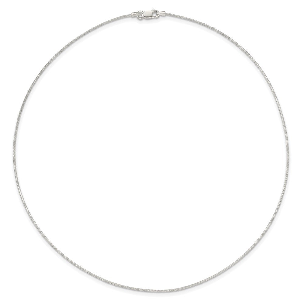 Sterlingsilber 1mm Gedreht Neckwire