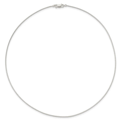 Sterlingsilber 1mm Gedreht Neckwire