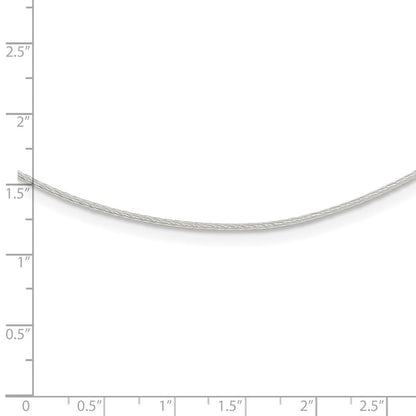 Sterlingsilber 1mm Gedreht Neckwire
