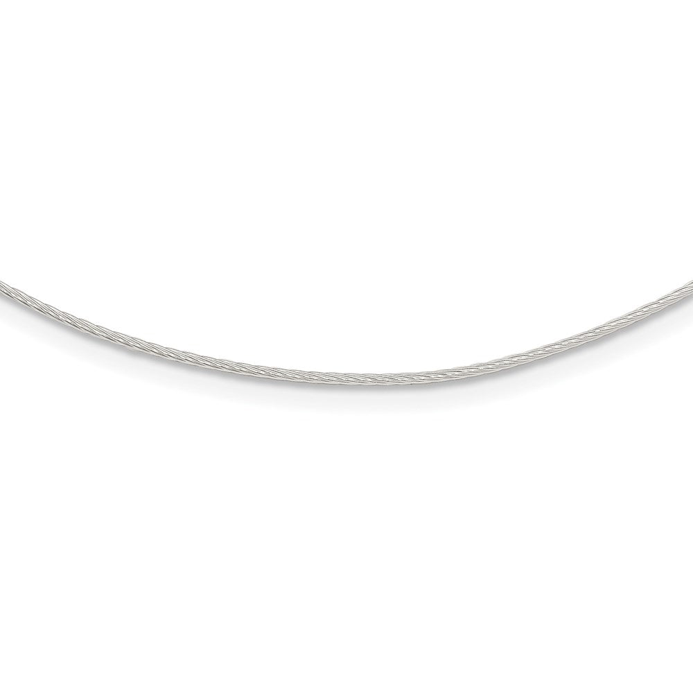 Sterlingsilber 1mm Gedreht Neckwire
