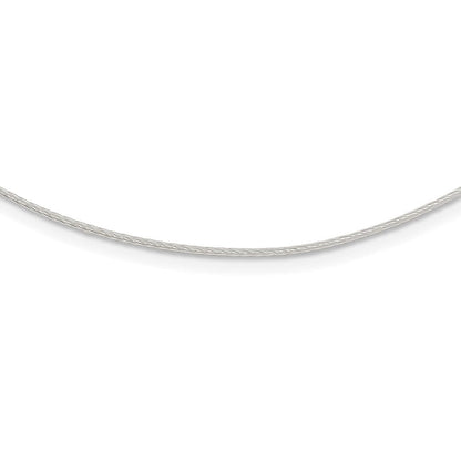 Sterlingsilber 1mm Gedreht Neckwire