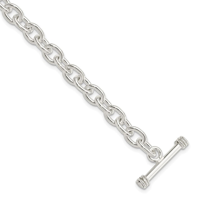 7.75 Zoll Sterlingsilber 7.75inch Poliert Fantasieglieder Knebel Armband