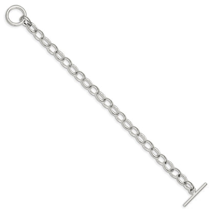 Sterlingsilber Poliert Fantasieglieder Knebel Gliederarmband
