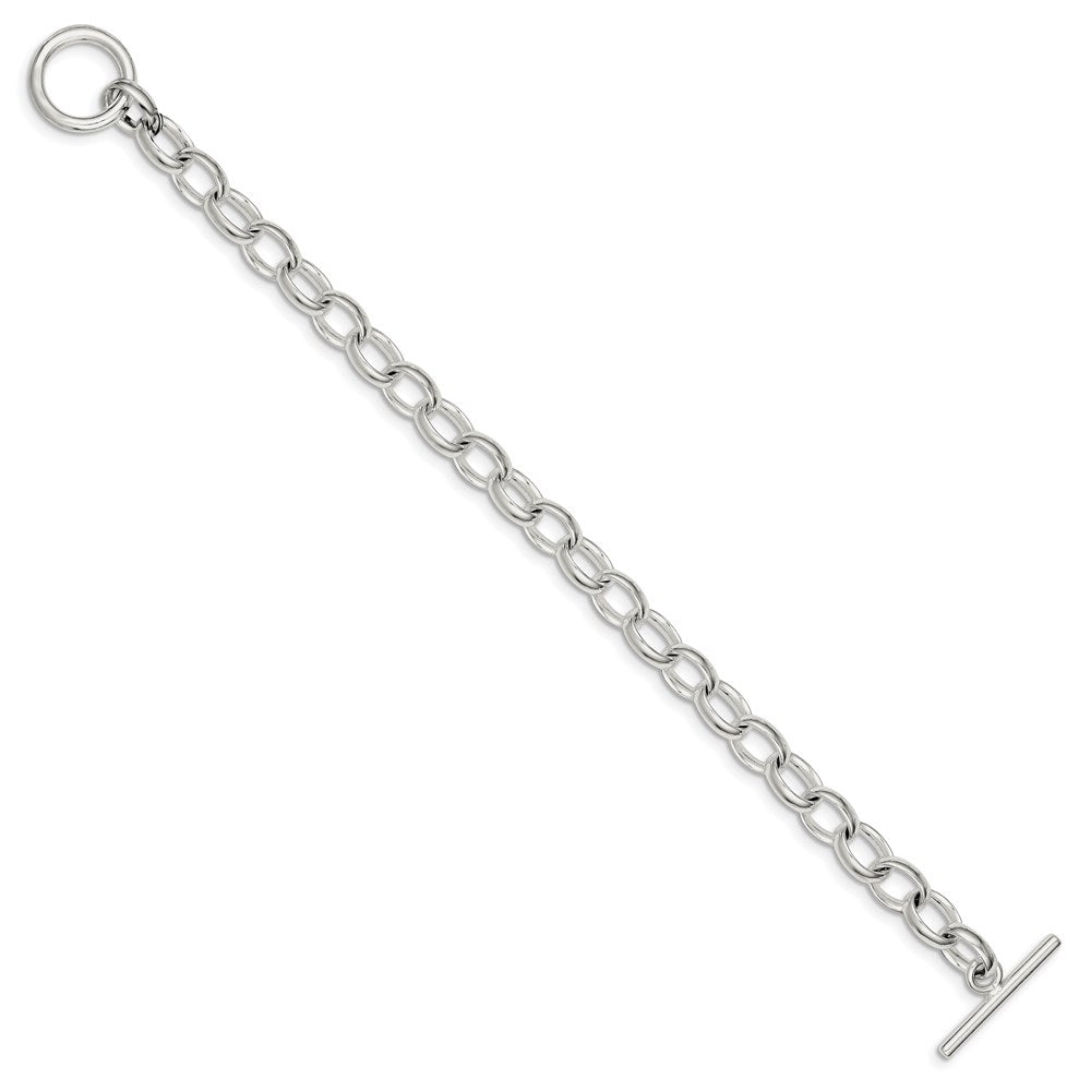 Sterlingsilber Poliert Fantasieglieder Knebel Gliederarmband