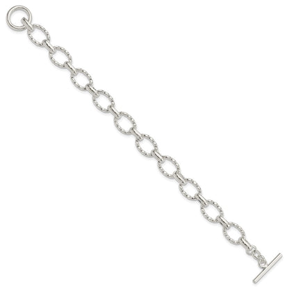 Sterlingsilber Poliert Fantasieglieder Knebel Armband