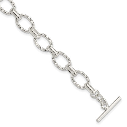 Sterlingsilber Poliert Fantasieglieder Knebel Armband
