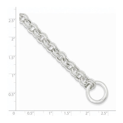 Sterlingsilber Poliert Fantasieglieder Knebel Gliederarmband