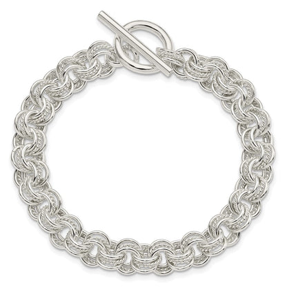 Sterlingsilber Poliert Fantasieglieder Knebel Gliederarmband
