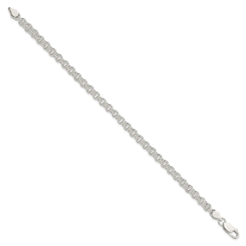 8.5 Zoll Sterlingsilber 4.8mm Fantasieglieder Armband